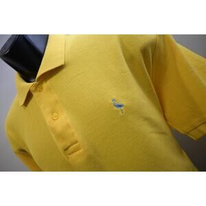 Tailorbyrd Golf Polo Performance Cotto Poly Blend Yellow Shirt Mens Sz XL